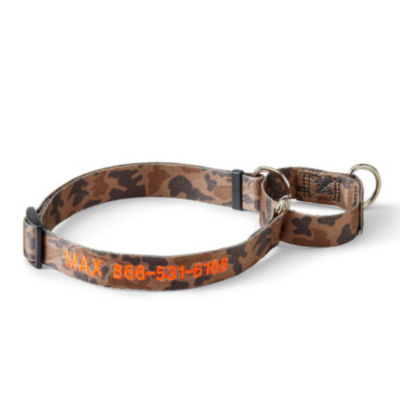 Personalized Martingale No Pull Dog Collar Orvis Camo 