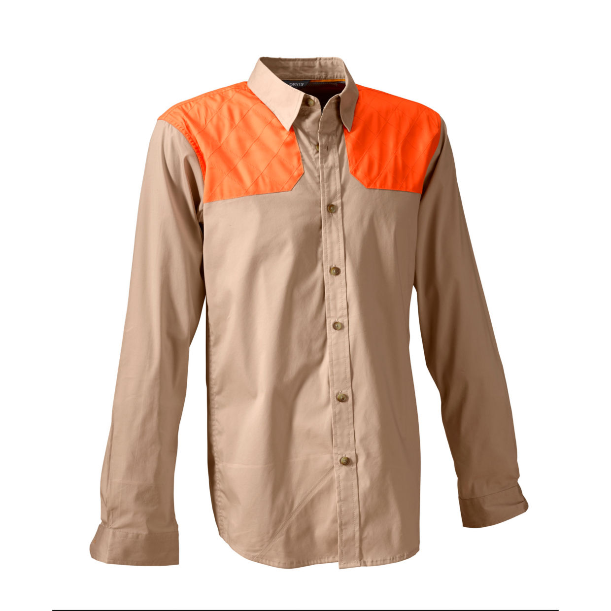 Men's Long-Sleeved Featherweight Shooting Shirt Sand/Blaze Size Xxxl Cotton/Polyester Orvis