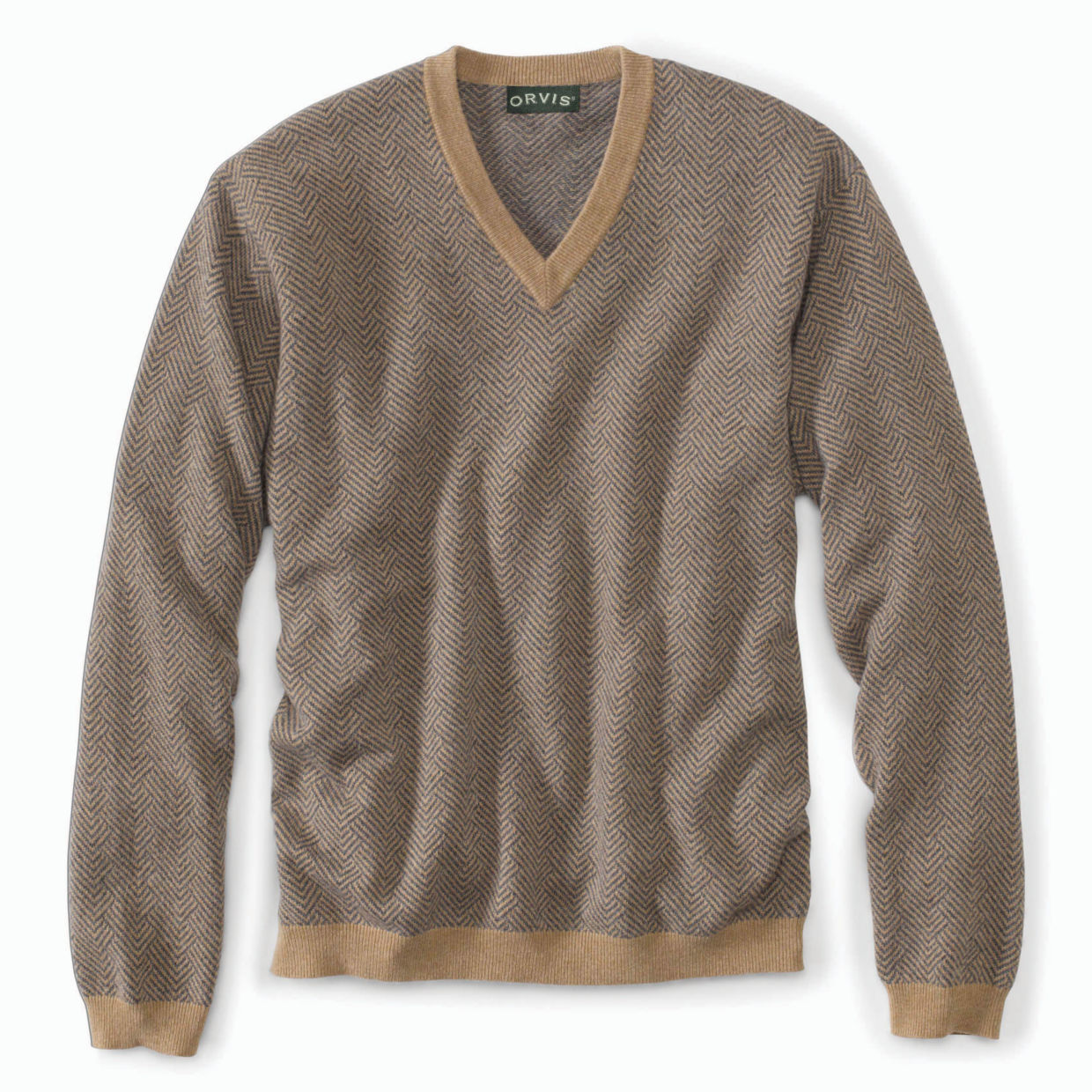 Broken-herringbone Cashmere Sweater