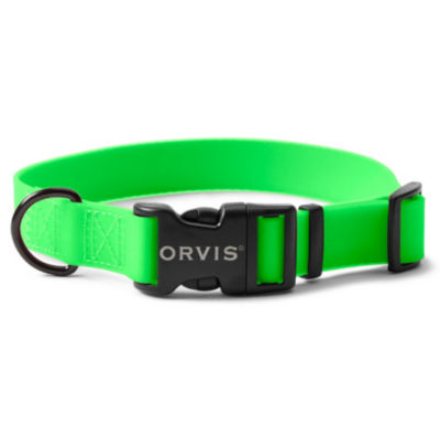 No Stink Waterproof Dog Collar With Side Clasp Lime 