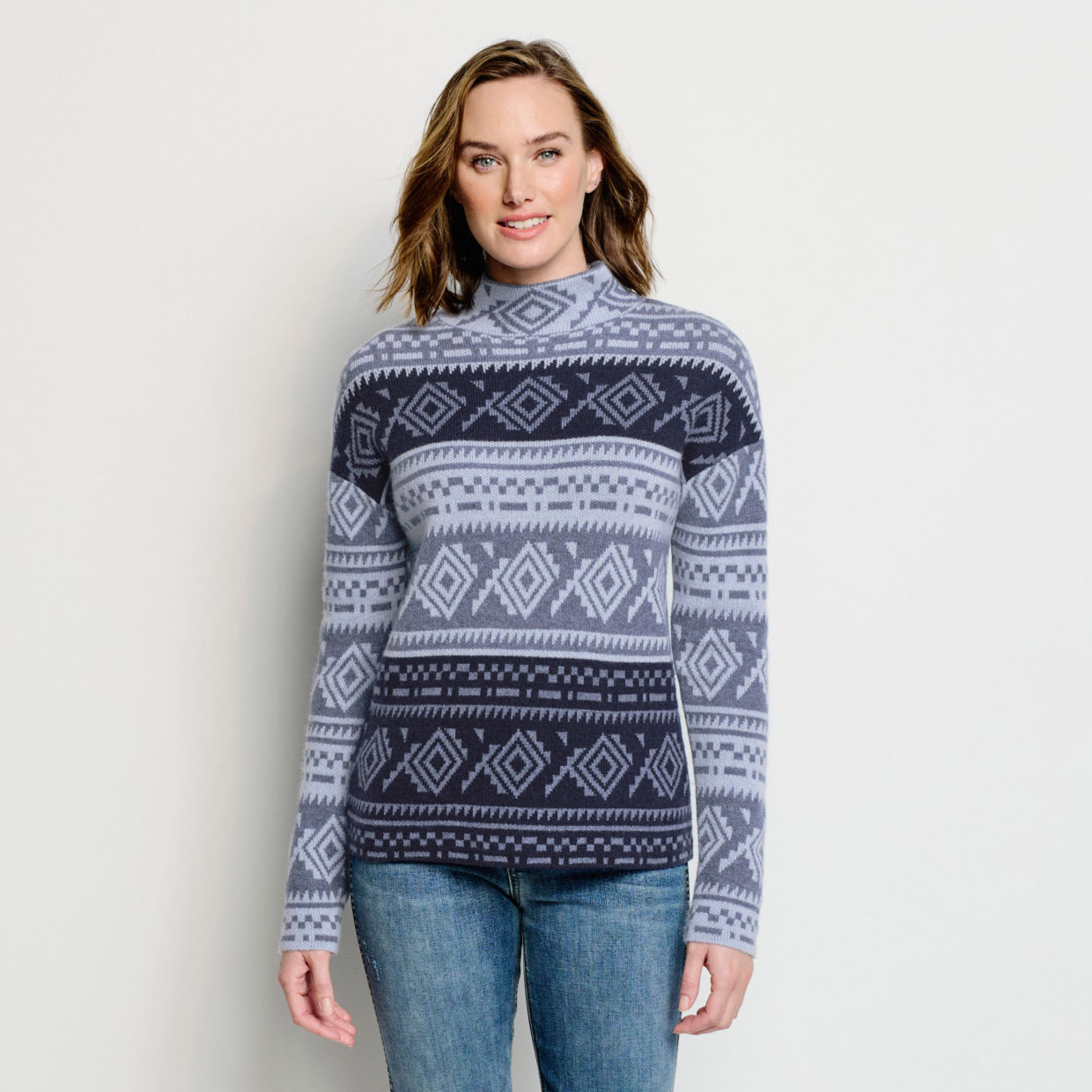 Natural Fair Isle Dolman Sweater