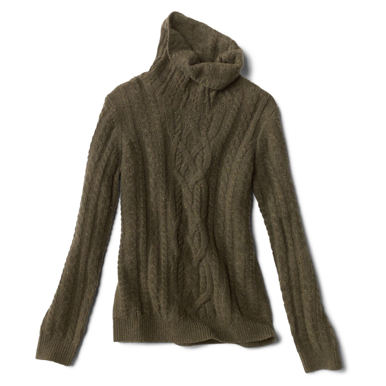 Image of Donegal Cable Turtleneck Sweater