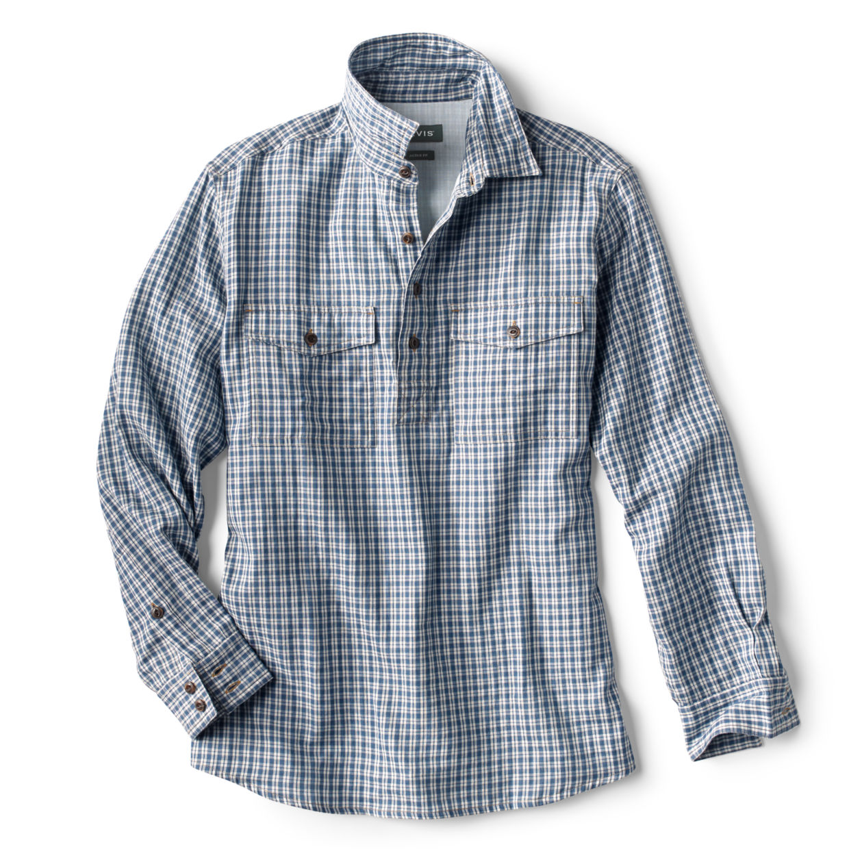 Double-Faced Popover Long-Sleeved Shirt