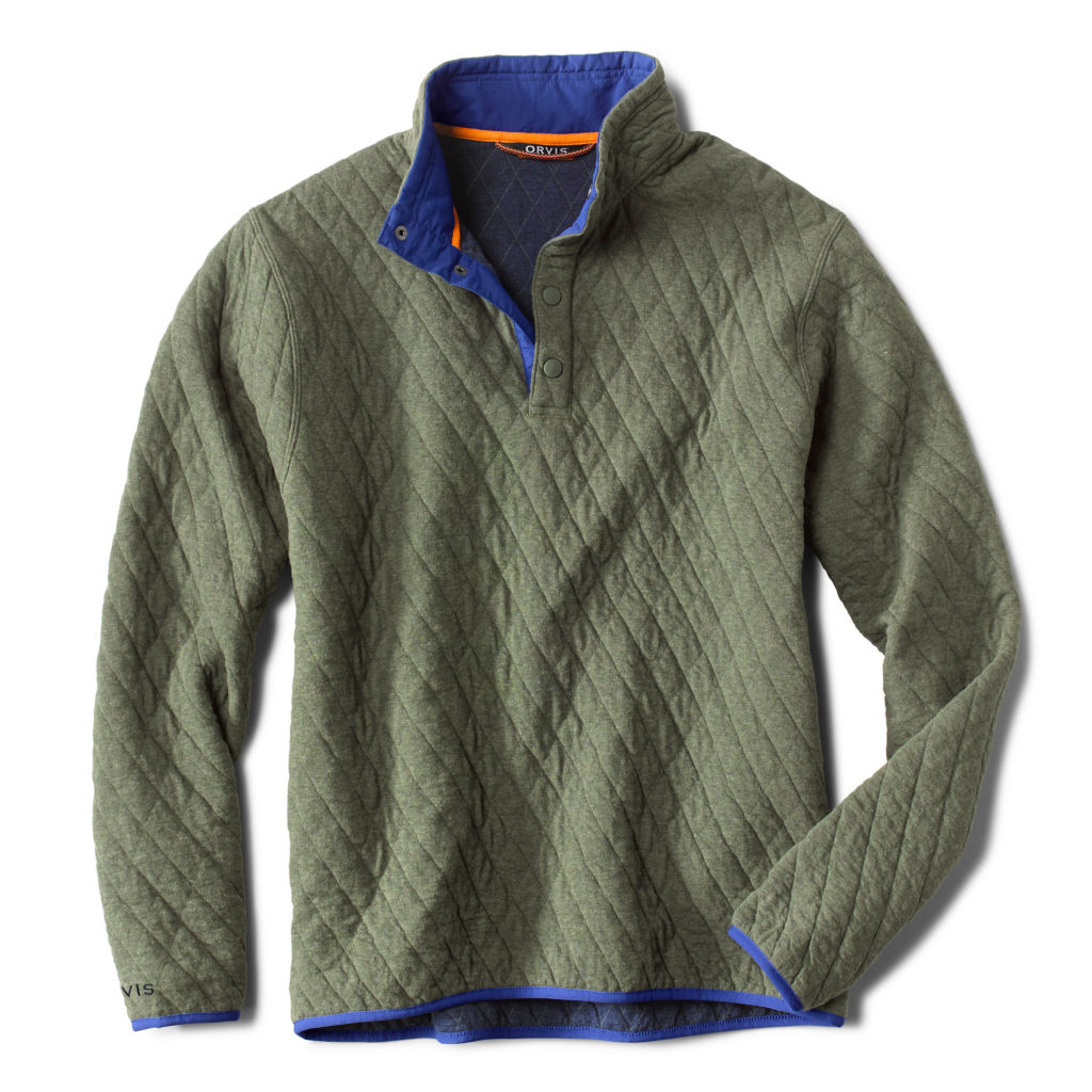 Men's Outdoor Quilted Snap Sweatshirt