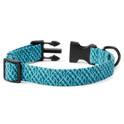 Braided Dog Collar and Climbing Rope Leash Blue/Multi 