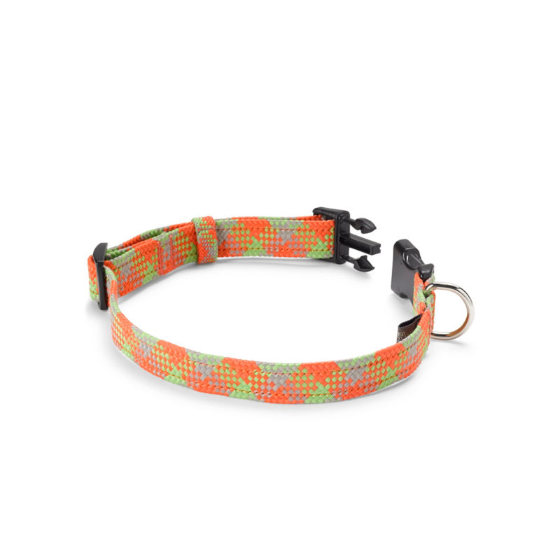 Braided Dog Collar and Climbing Rope Leash Orange/Multi 
