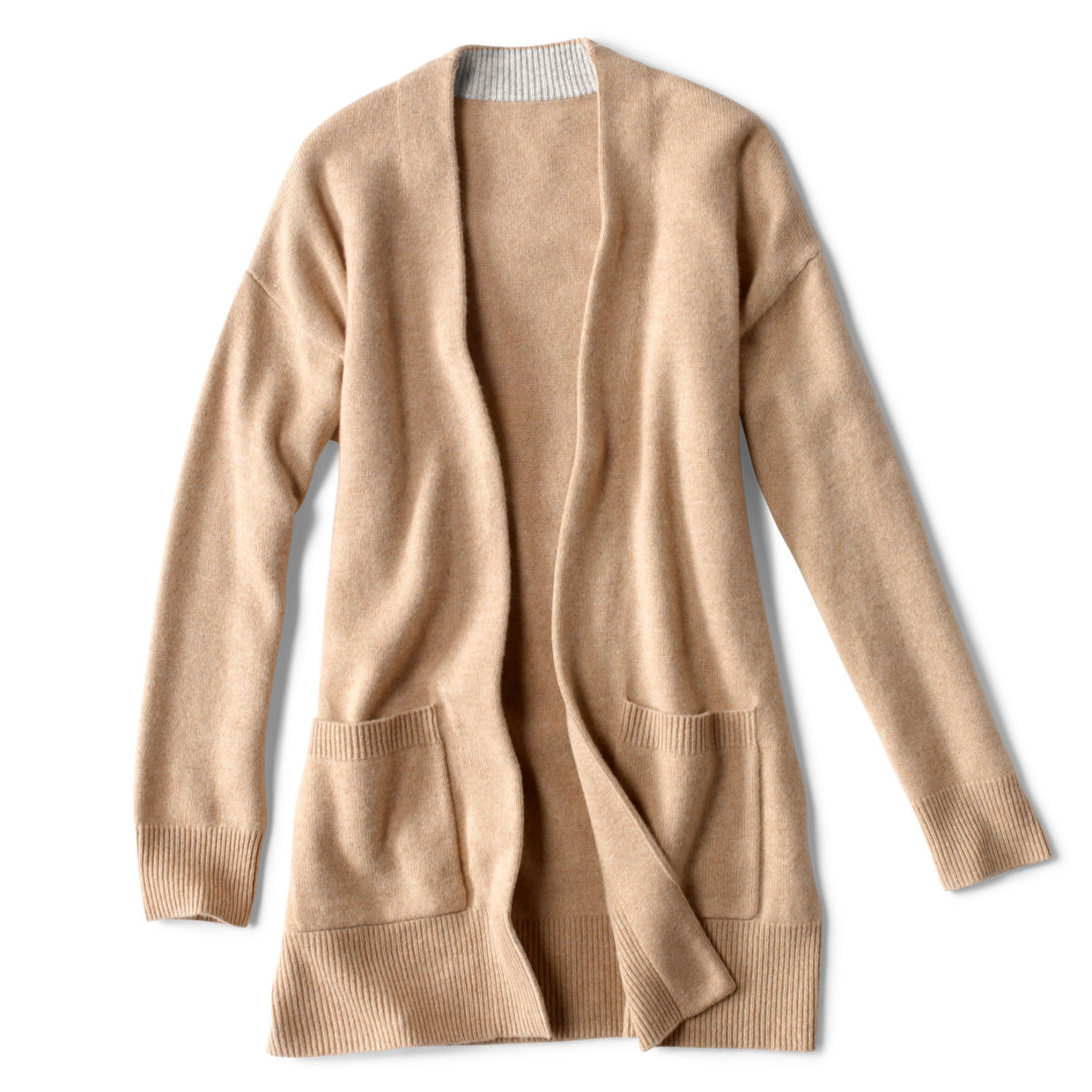 Image of Cashmere Open Front Cardigan Sweater