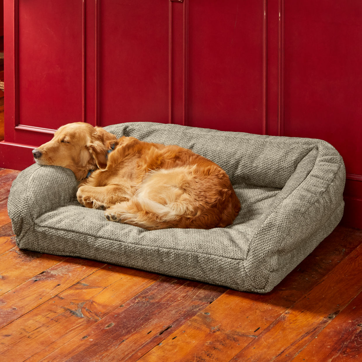 ToughChew ComfortFill-Eco Bolster Dog Bed