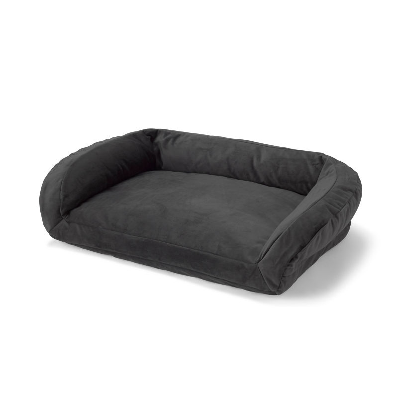 ToughChew ComfortFill-Eco™ Bolster Dog Bed Slate 