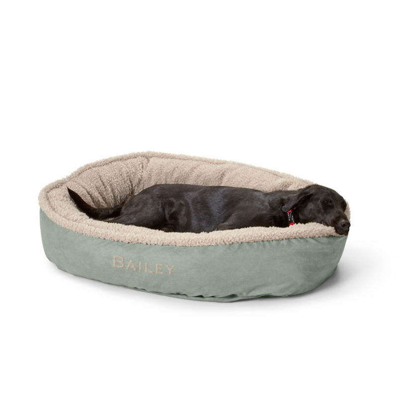 ComfortFill-Eco™ Wraparound Dog Bed with Fleece Basil 