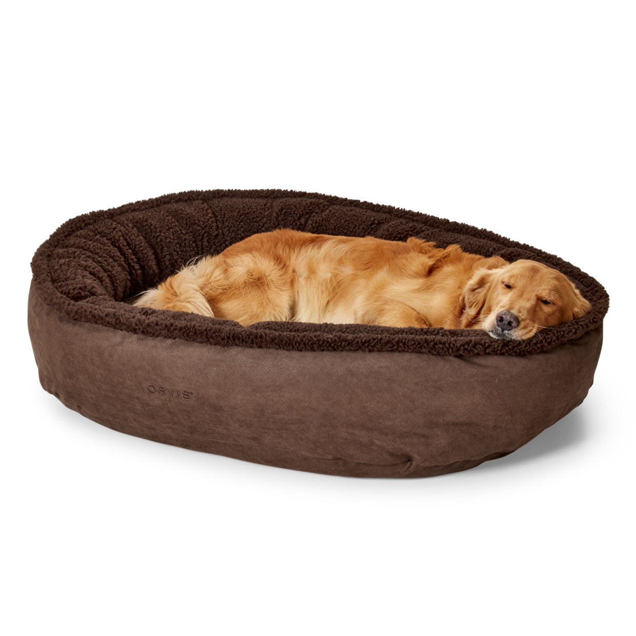 Orvis AirFoam Wraparound Dog Bed with Fleece