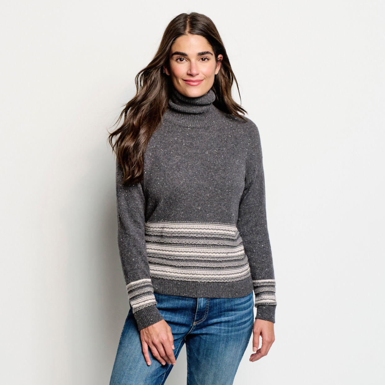Border-Stitch Detail Sweater