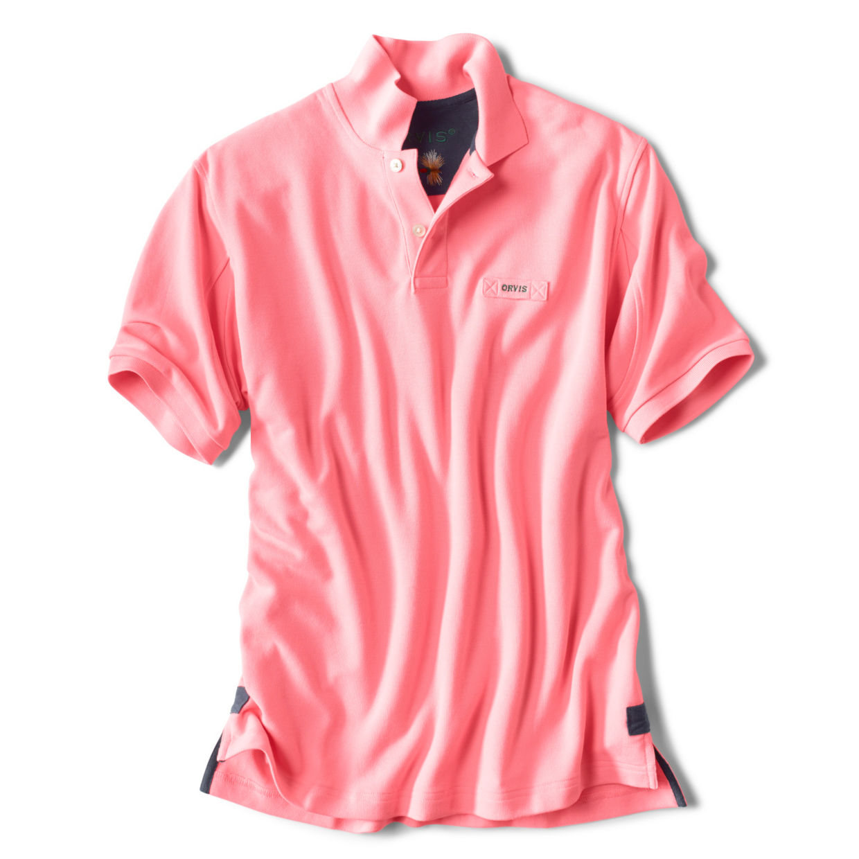 Men's The Orvis Signature Polo Shirt Pink Size Medium