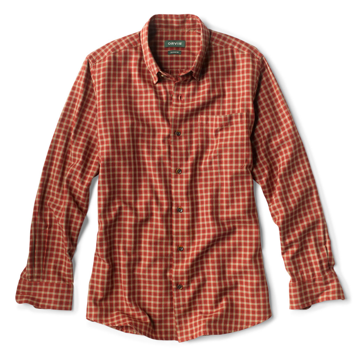 Tri-Blend Plaid Long-Sleeved Shirt