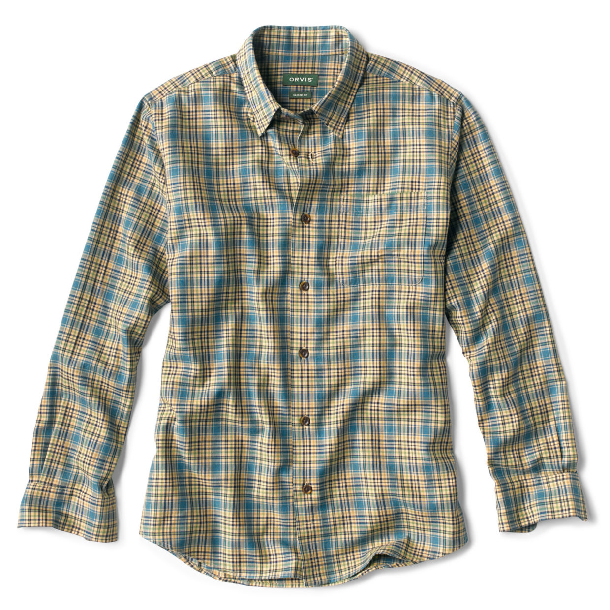 Tri-Blend Plaid Long-Sleeved Shirt