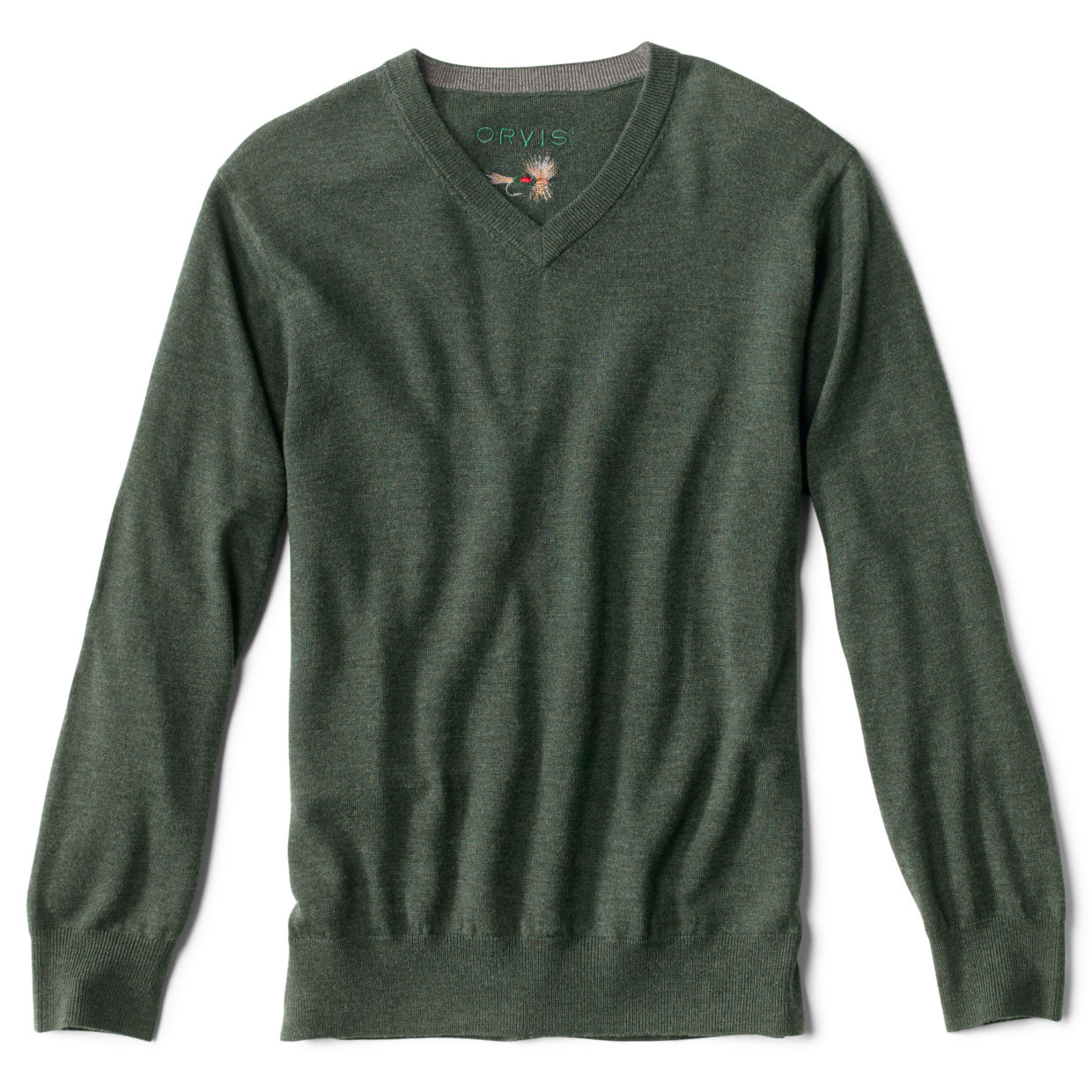 Merino V-Neck Long-Sleeved Sweater