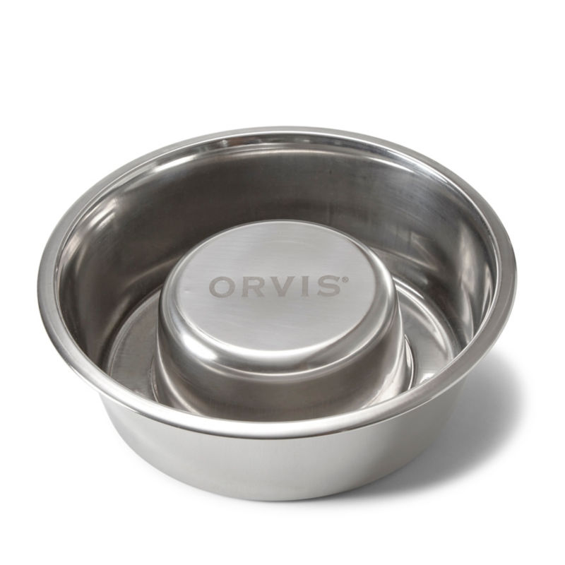 Stainless Steel Slow Feeder Dog Bowl Orvis