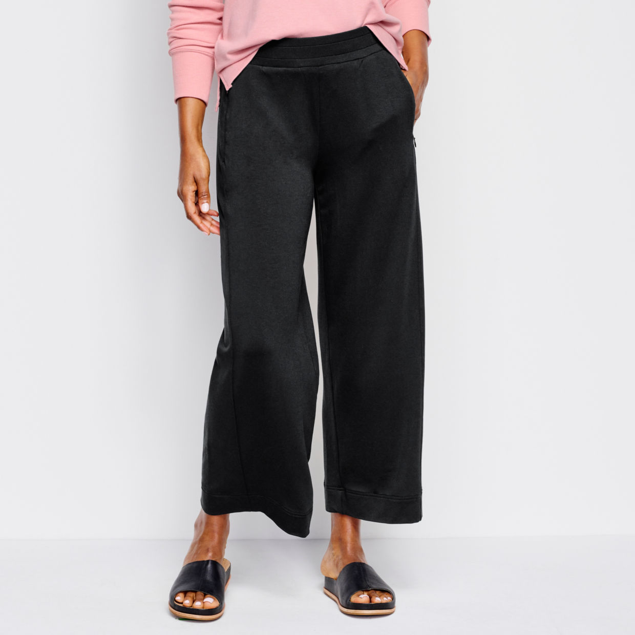 Two-Mile Relaxed Fit Wide-Leg Crop Pants