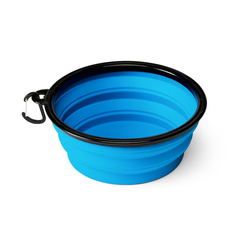 Tough Trail™ Collapsible Silicone Dog Bowl Blue Orvis