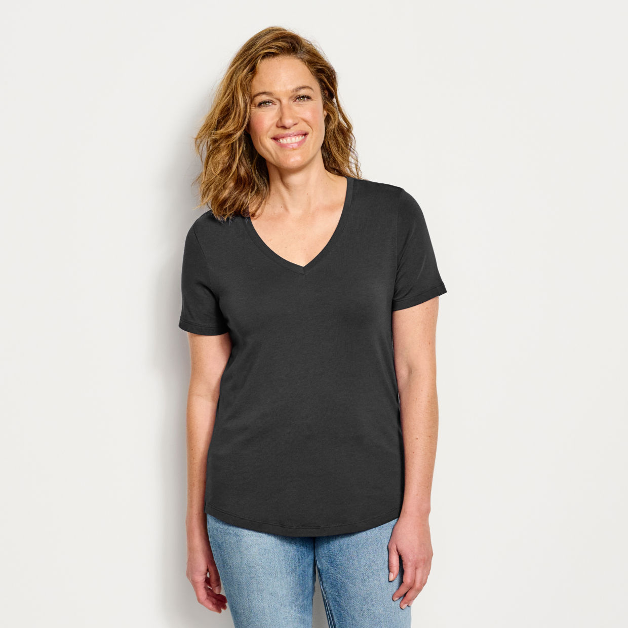 Women's Perfect Eco-Friendly Relaxed V-Neck T-Shirt Cotton Orvis