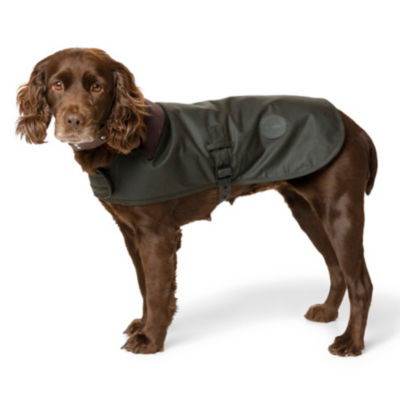 Barbour Wind Resistant Wax Cotton Dog Jacket Olive  