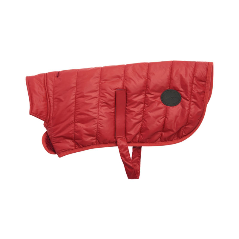 Barbour Baffle Quilted Dog Jacket Red 