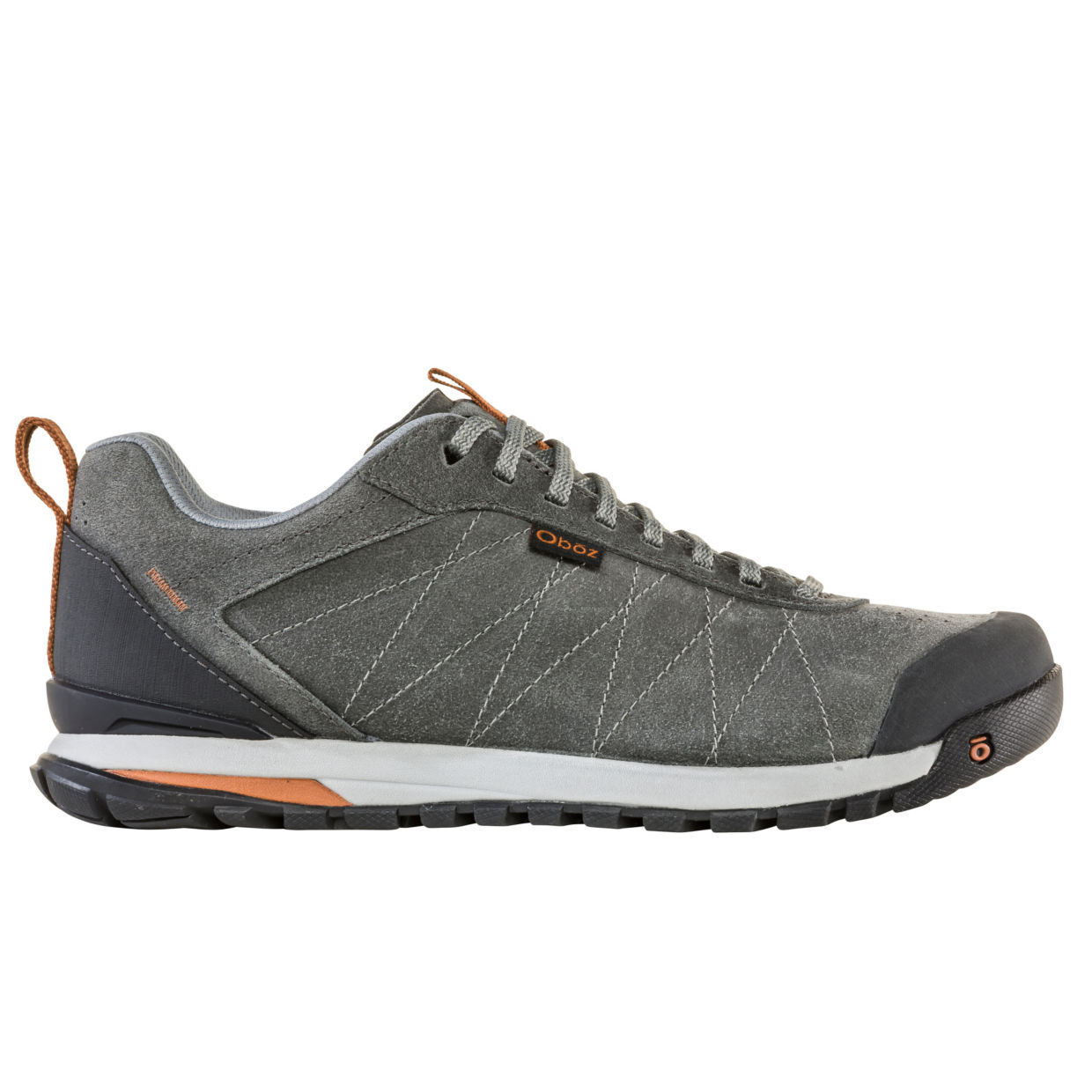 Men's Oboz® Bozeman Low Leather Hiking Shoes Charcoal Size 11