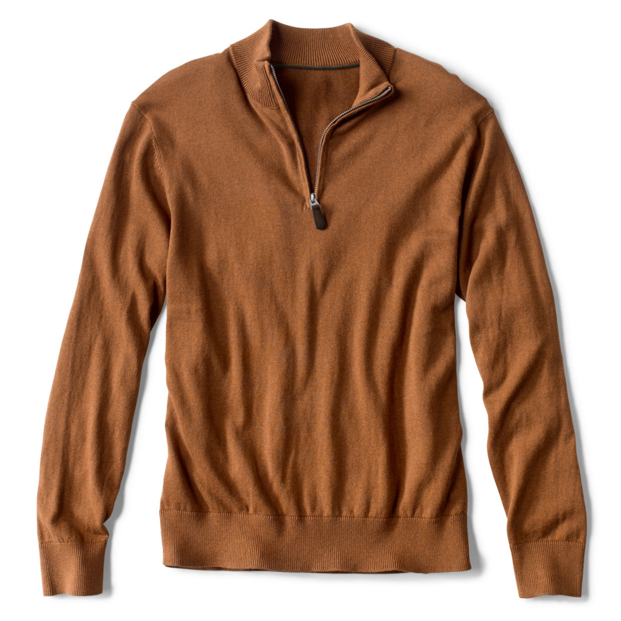 Cotton/Silk/Cashmere Zipneck Sweater