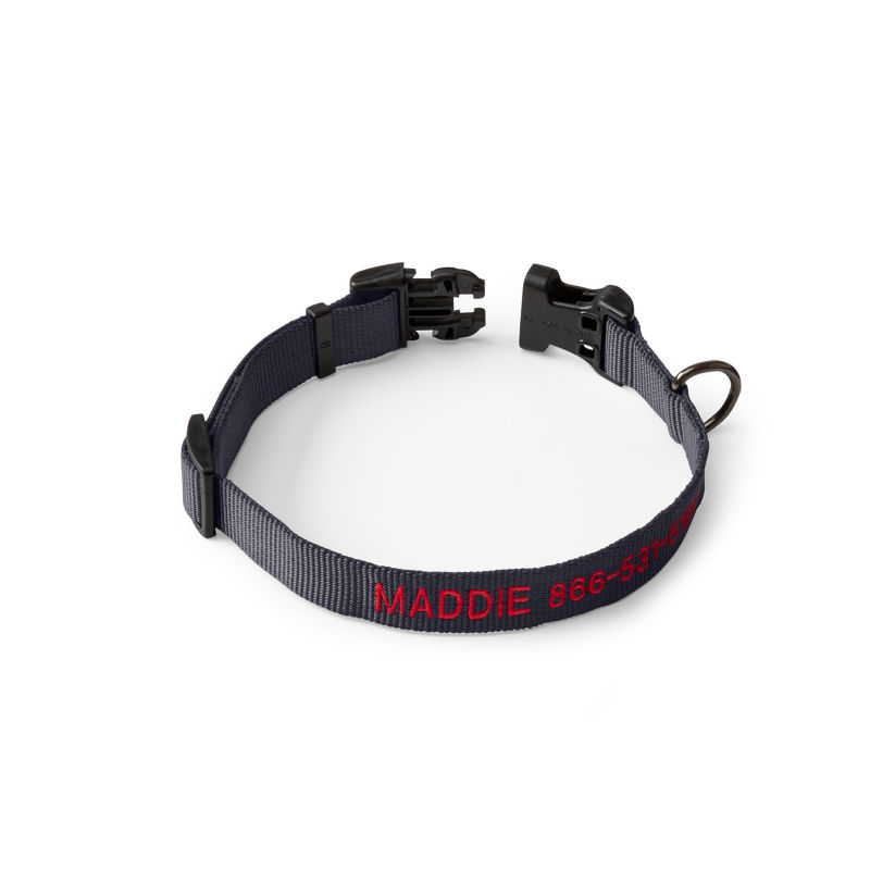 Personalized Side-Release Buckle Dog Collar Asphalt 