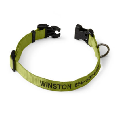 Personalized Side Release Buckle Dog Collar Citron 