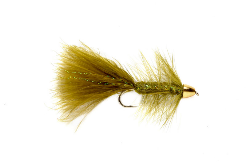 Brass Cone Head Woolly Bugger - OLIVE