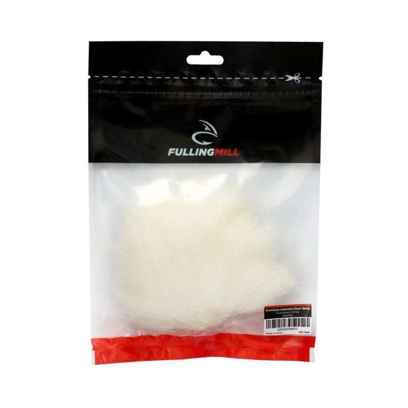 Bass Bug Spinning Hair - FLUORESCENT WHITE