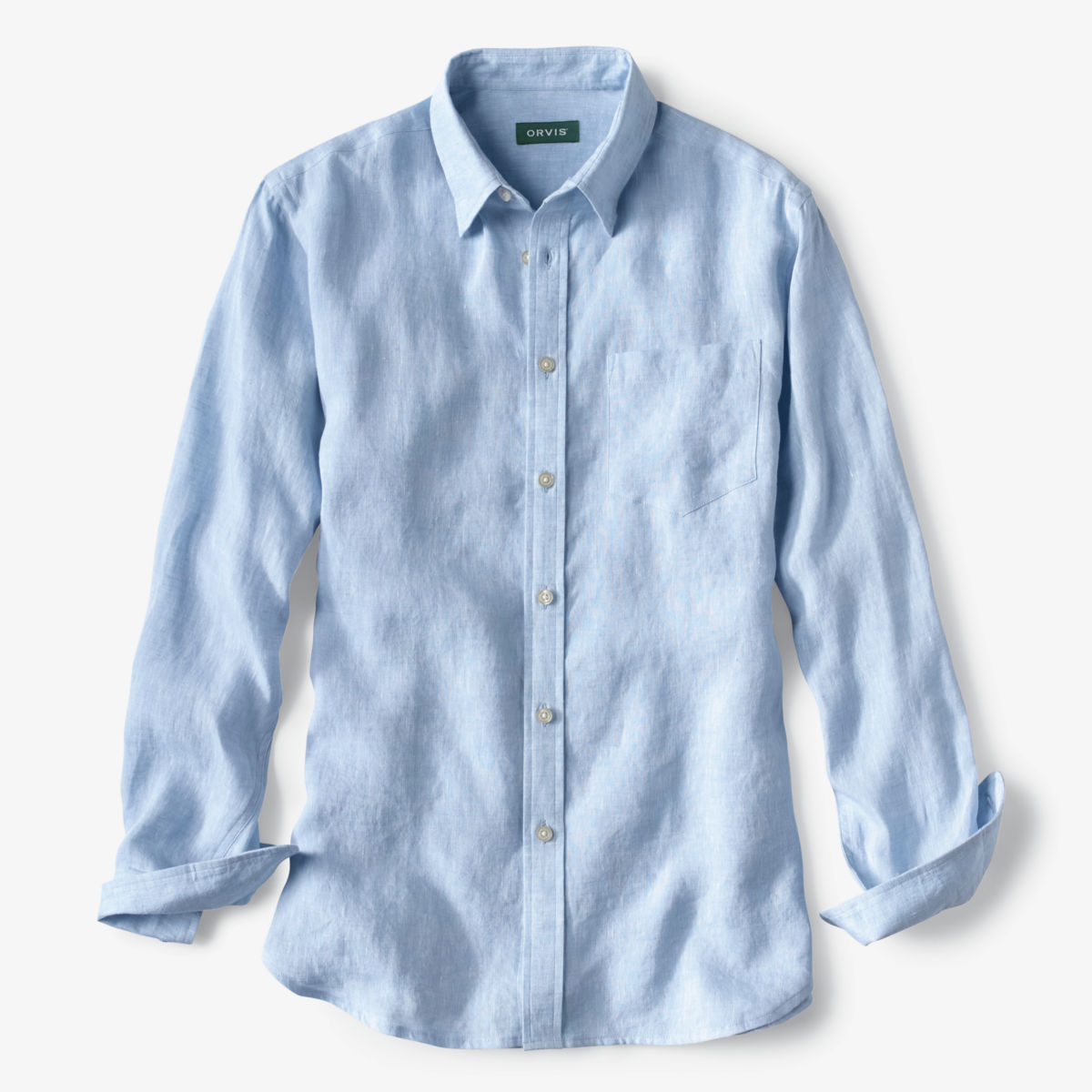 Pure Linen Long-Sleeved Shirt - image number 0