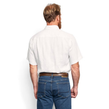 Pure Linen Short-Sleeved Shirt -  image number 3