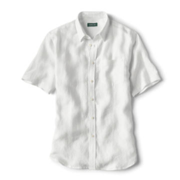 Pure Linen Short-Sleeved Shirt -  image number 0