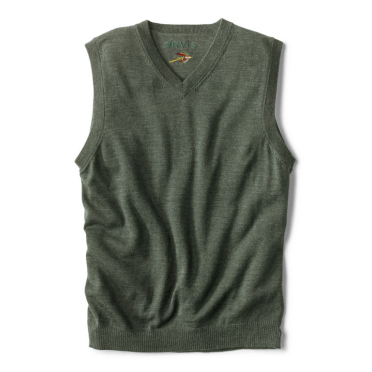 Merino V-Neck Vest Pullover -  image number 0