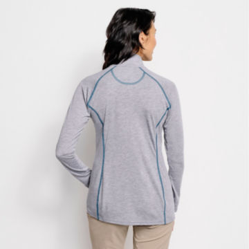 Women's drirelease® Long-Sleeved Quarter-Zip Tee - LIGHT GRAYimage number 3
