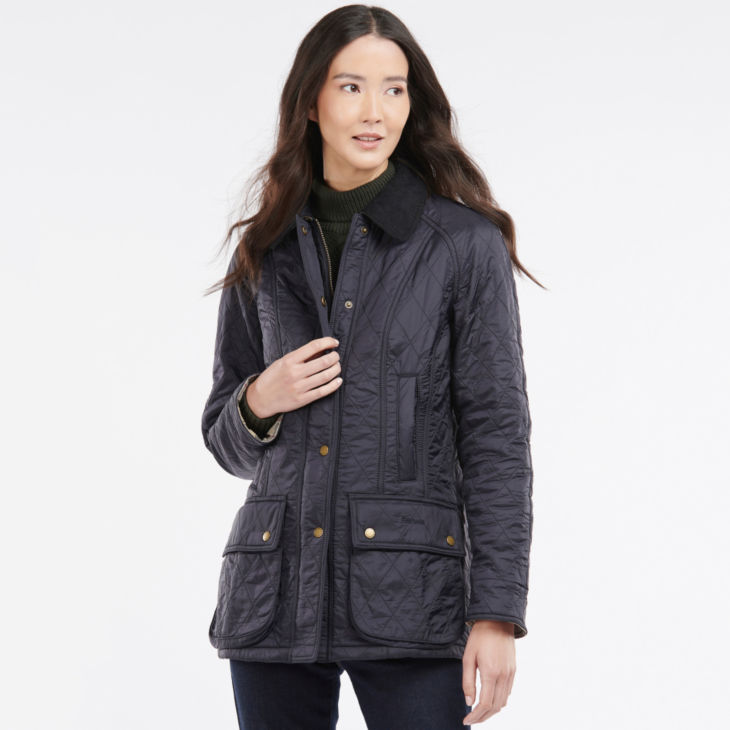 Women’s Barbour® Beadnell Polarquilt Jacket - NAVY