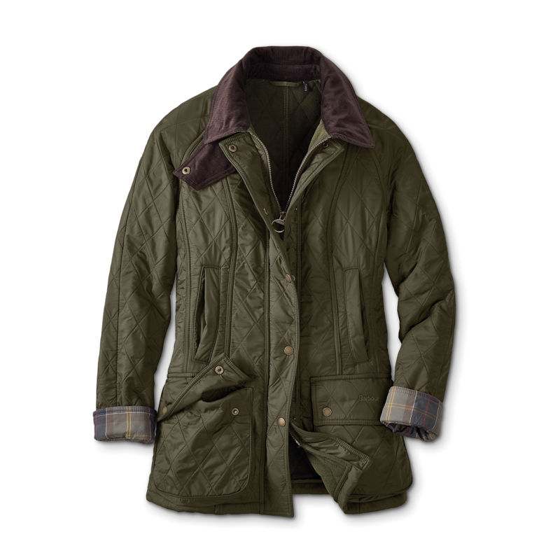 Women&rsquo;s Barbour&reg; Beadnell Polarquilt Jacket - OLIVE image number 6