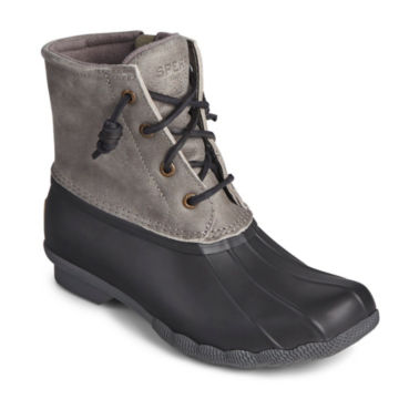 Sperry® Saltwater Duck Boots - BLACK/GRAY image number 0