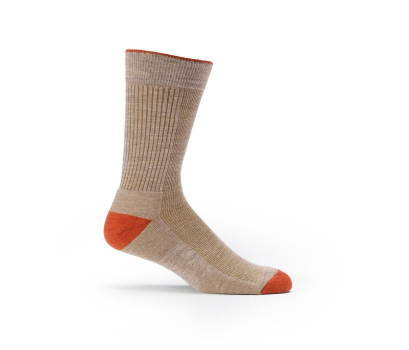 Invincible Extra Wool-Blend Crew Socks - LIGHT BROWN