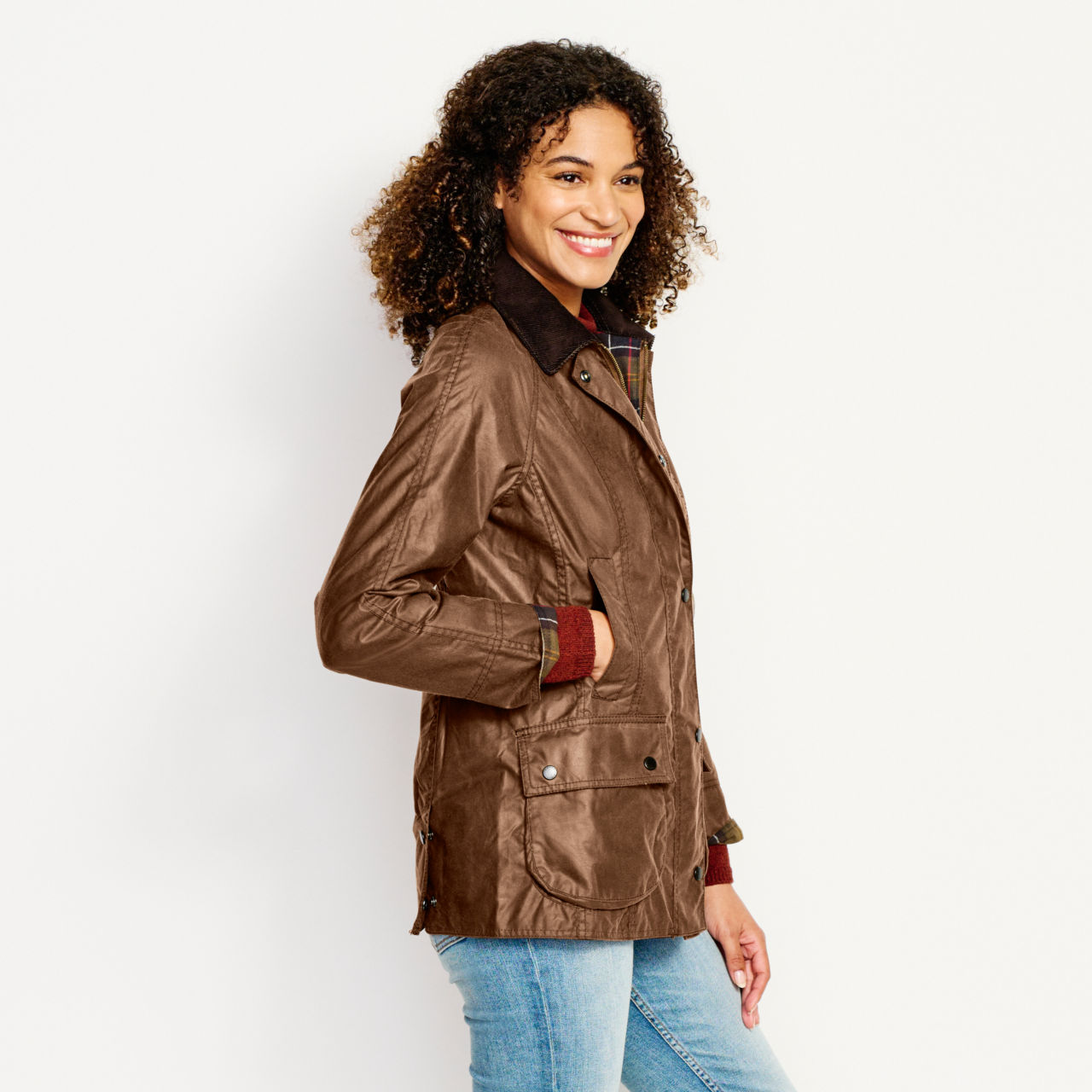 Barbour® Women’s Classic Beadnell Jacket - BARK - ORVIS EXCLUSIVE image number 3