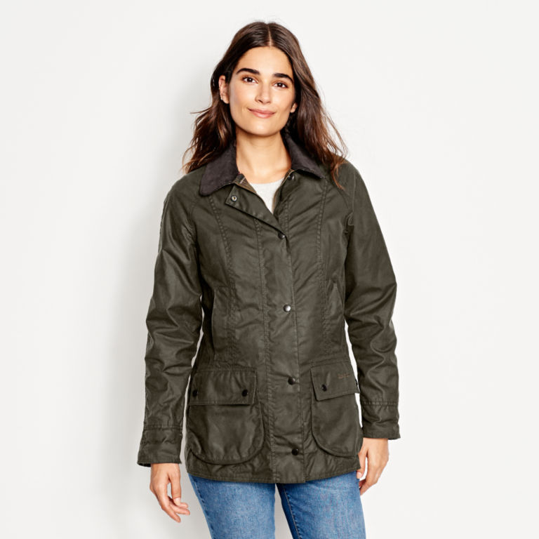 Barbour® Women's Classic Beadnell Jacket - OLIVE image number 1