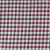 Spencer Houndstooth Pure Cotton Long-Sleeve Shirt - CRIMSON/TRUE NAVY