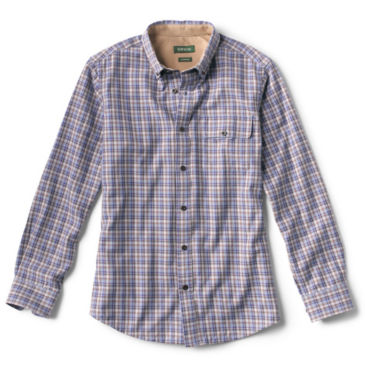 Spencer Houndstooth Pure Cotton Shirt - MUSHROOM/BLUE