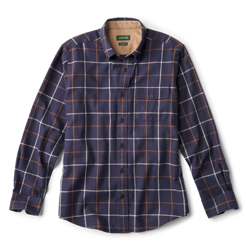Spencer Houndstooth Pure Cotton Shirt - TRUE NAVY