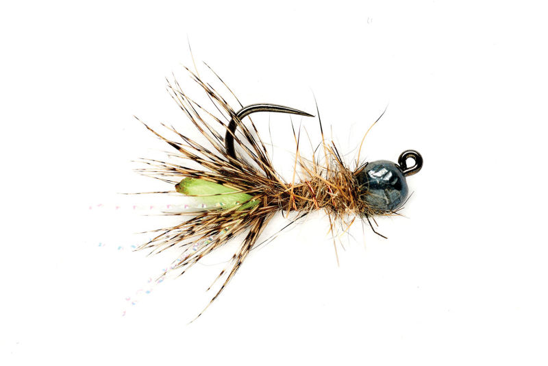 Tactical Peeping Caddis TH Jig - GREEN