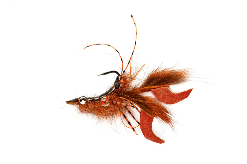 Mini Crawfish Fishing Flies (olive)