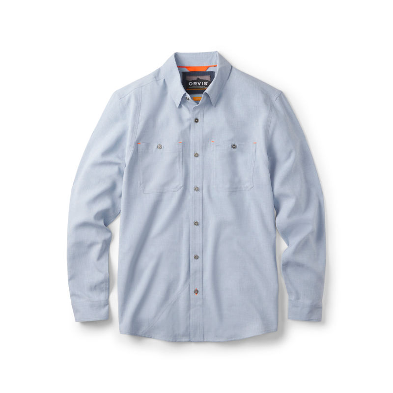 Men&rsquo;s Tech Chambray Long-Sleeve Work Shirt - COASTAL BLUE CHAMBRAY image number 0