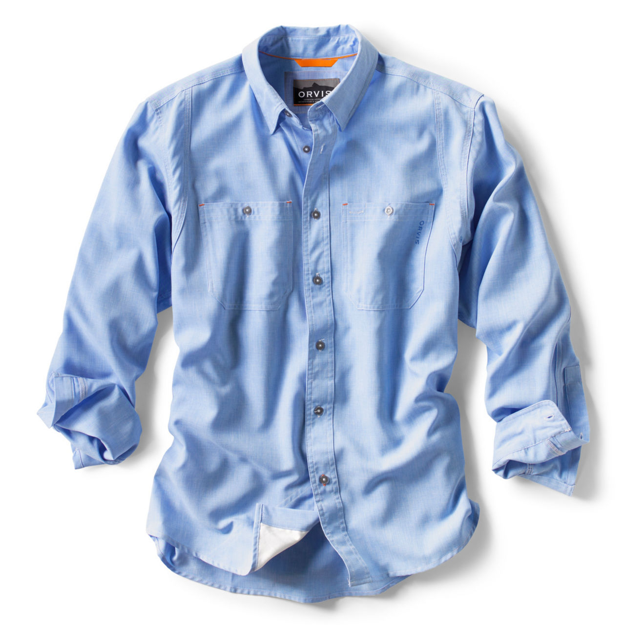 Tech Chambray Work Shirt - MEDIUM BLUE image number 0